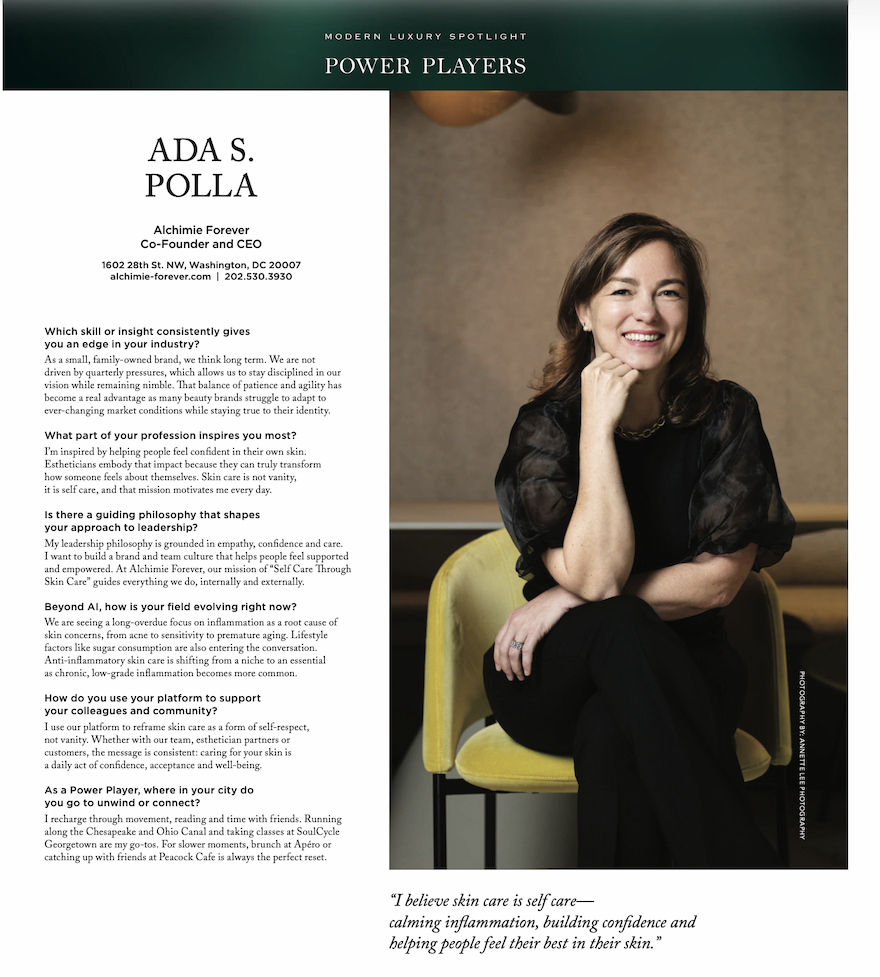 Ada Polla profile DC Modern Luxury Magazine