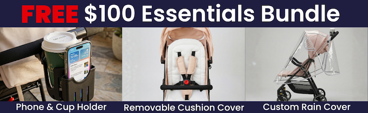 Free phone & cup holder, custom rain cover, and removable cushion cover