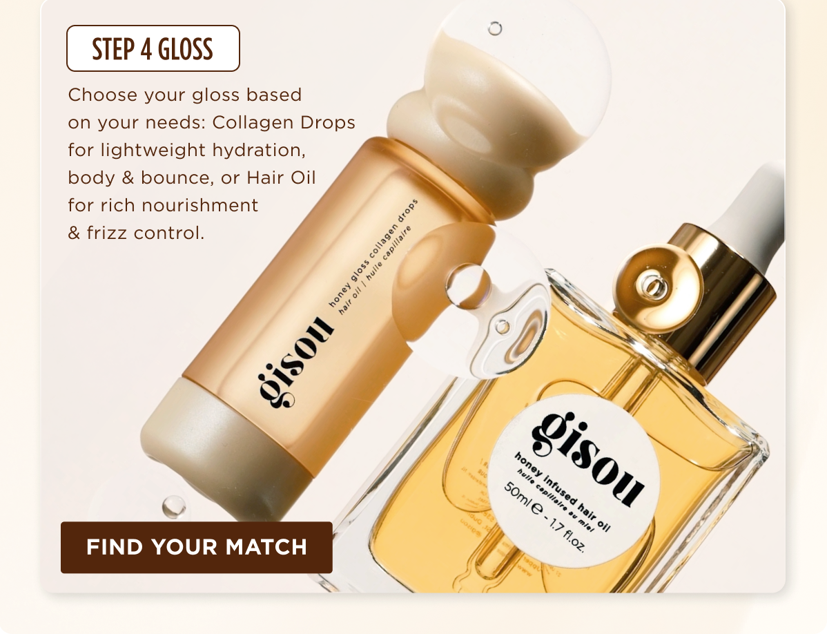 Step 4 Gloss - Find your perfect hair oil