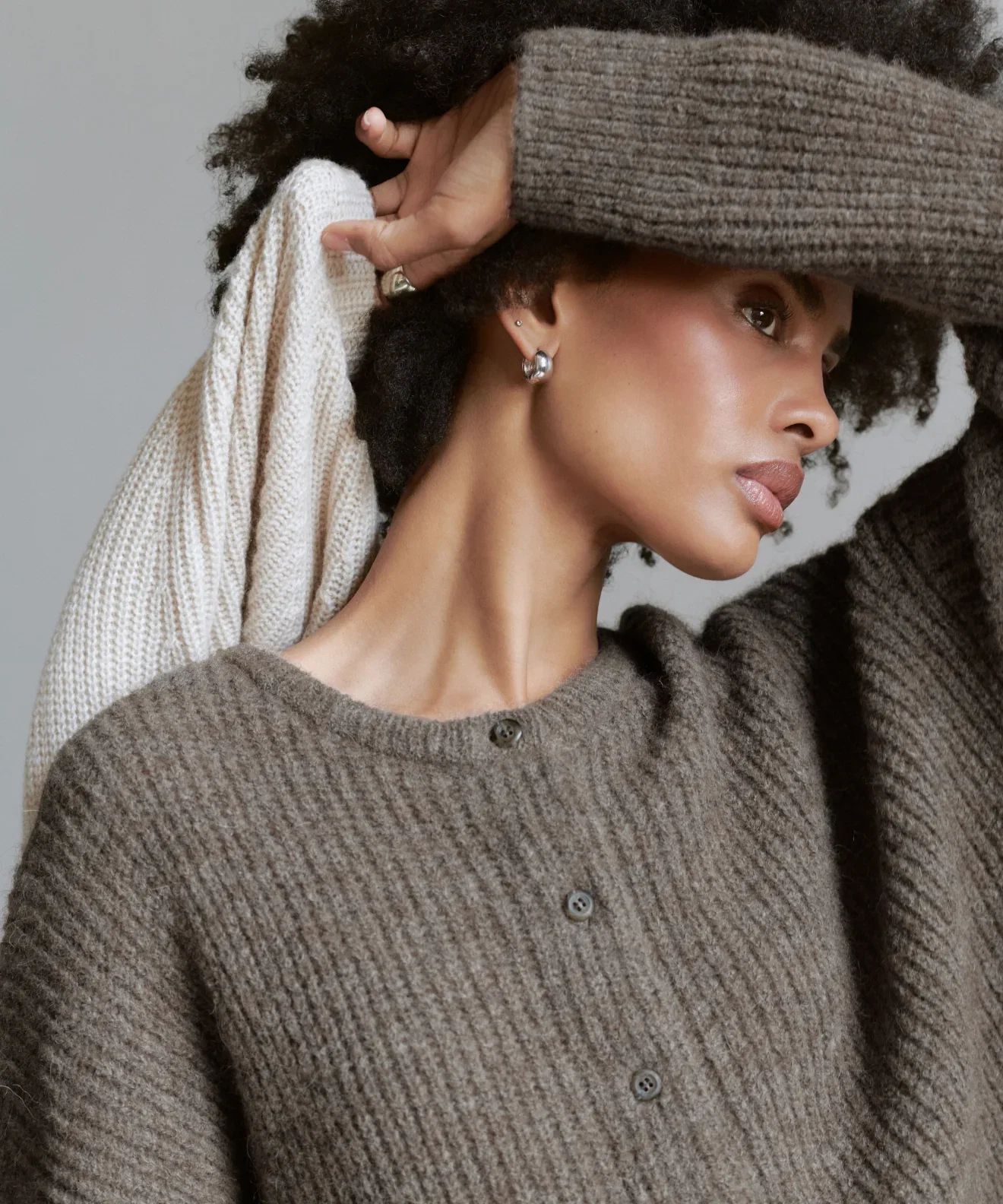 Image of Hayes Crewneck Cardigan