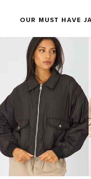 Black Bomber Jacket Collared