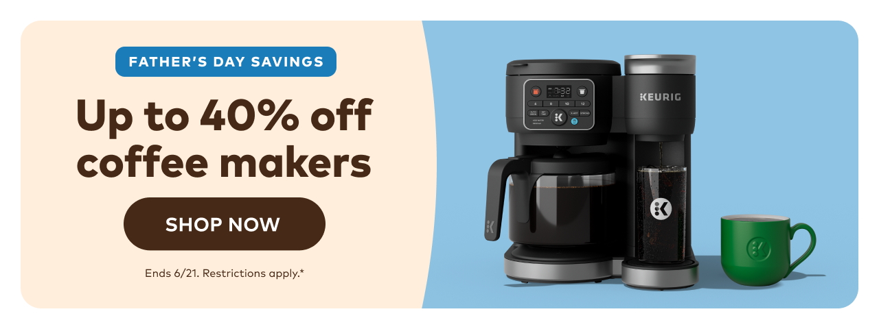 Up to 40% Off Coffee Makers