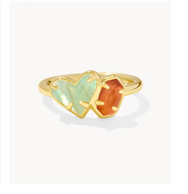Ari Heart and Emilie Band Ring