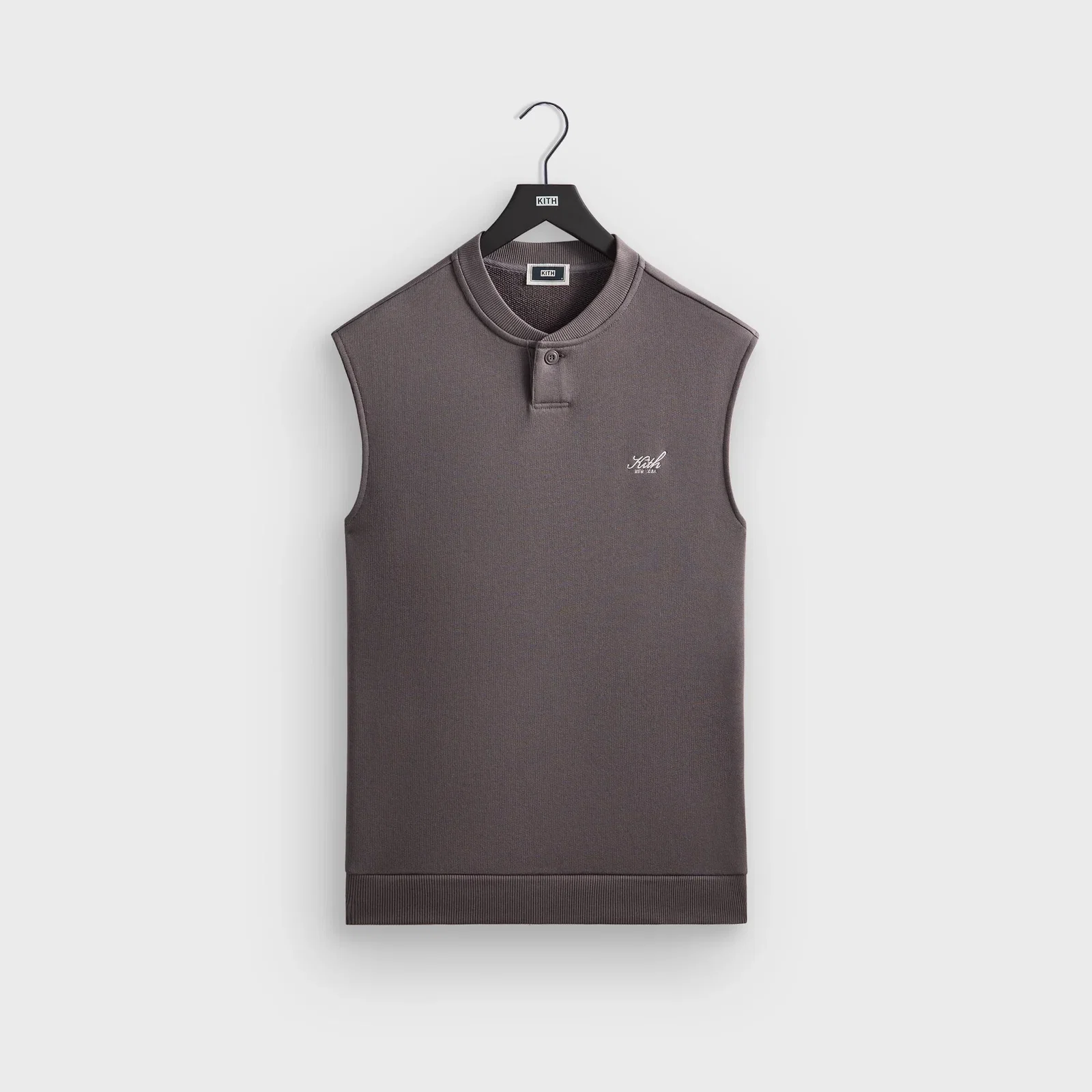 Image of Kith Heavy Loop Terry Henley Muscle Tee - Thunder