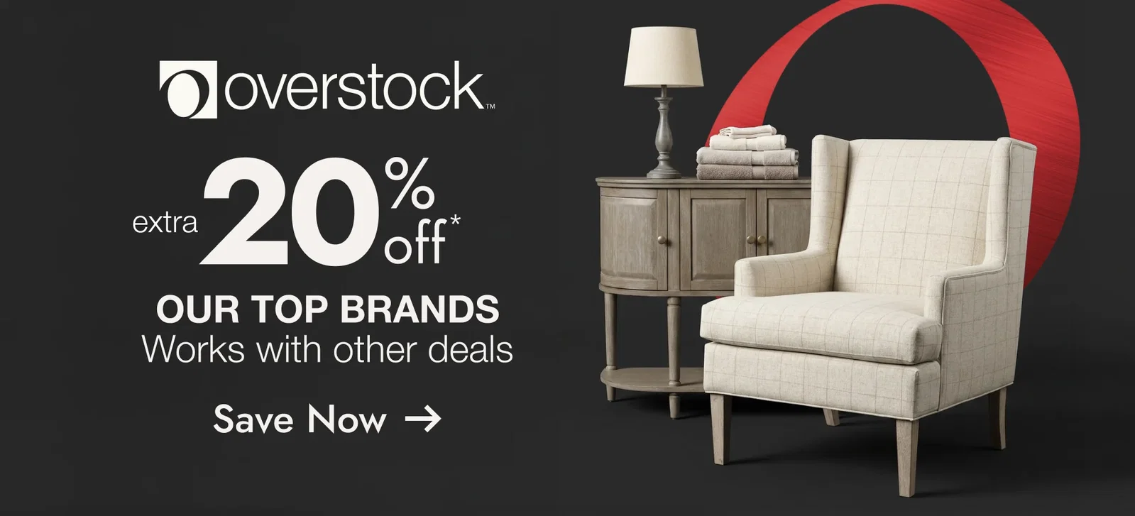 Overstock—20% off Top Brands