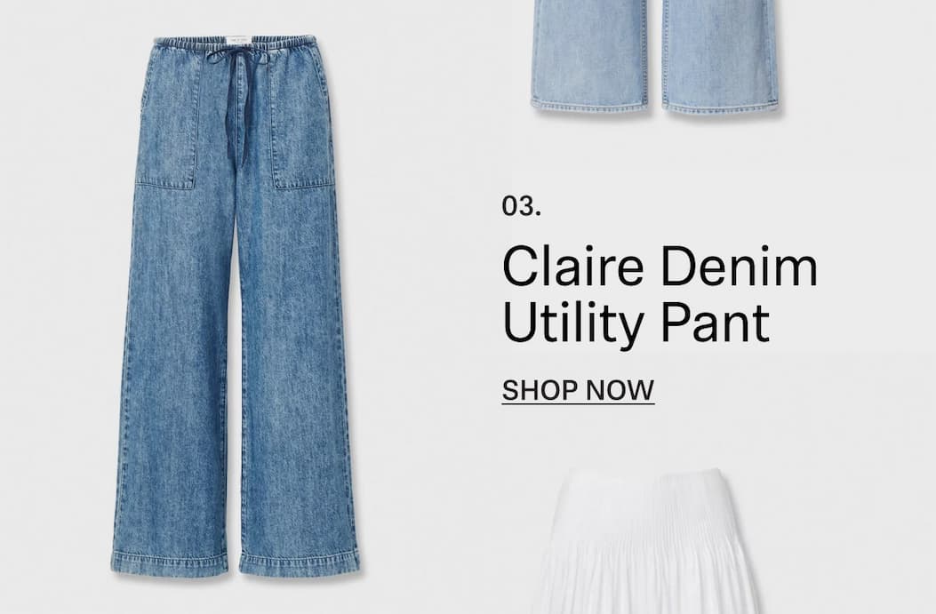 Shop Claire Denim Utility Pant