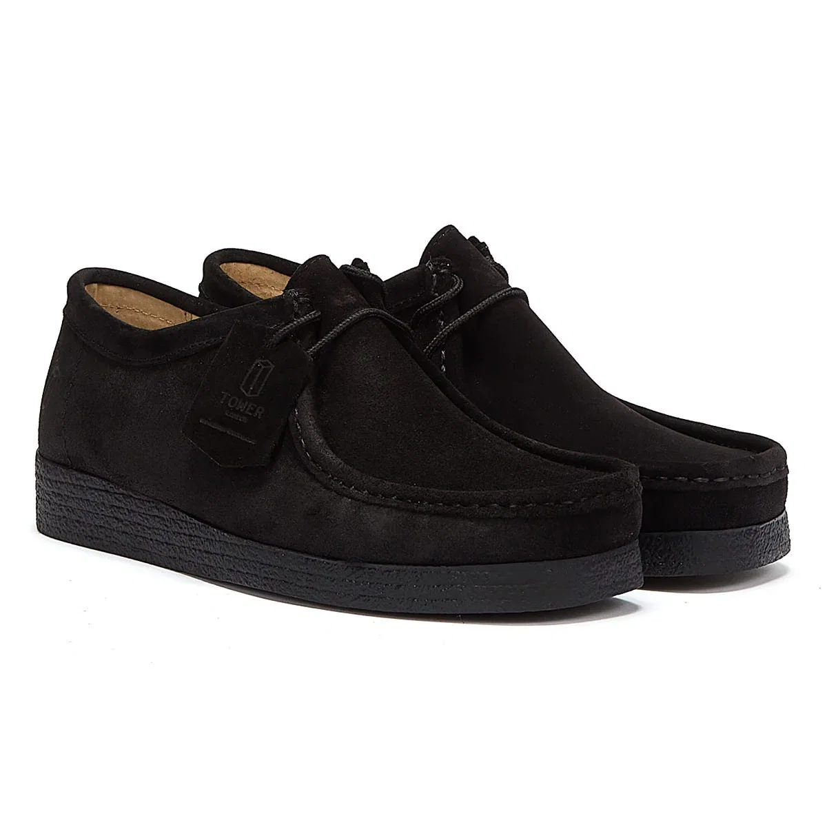 Image of TOWER London Apache Black Suede Shoes