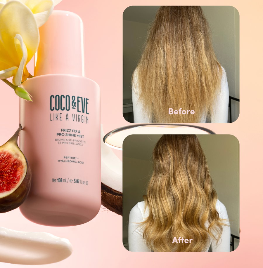 Frizz Mist Before and After
