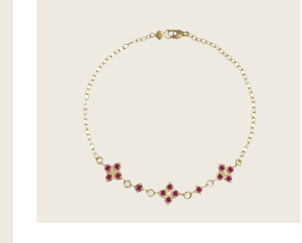 Adel Chefridi Floral Ruby Bracelet