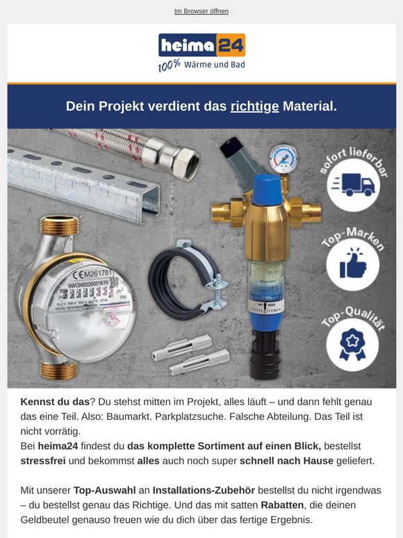 Dein Projekt verdient das richtige Material