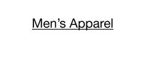 Men’s Apparel