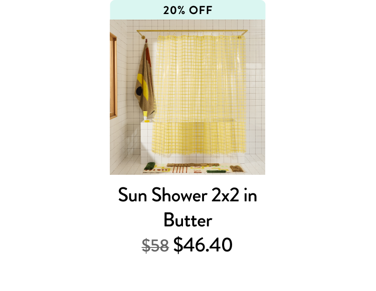 sun shower 2x2 in butter 