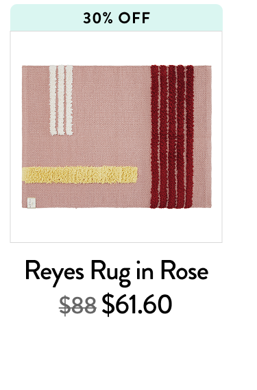 reyes rug in rose