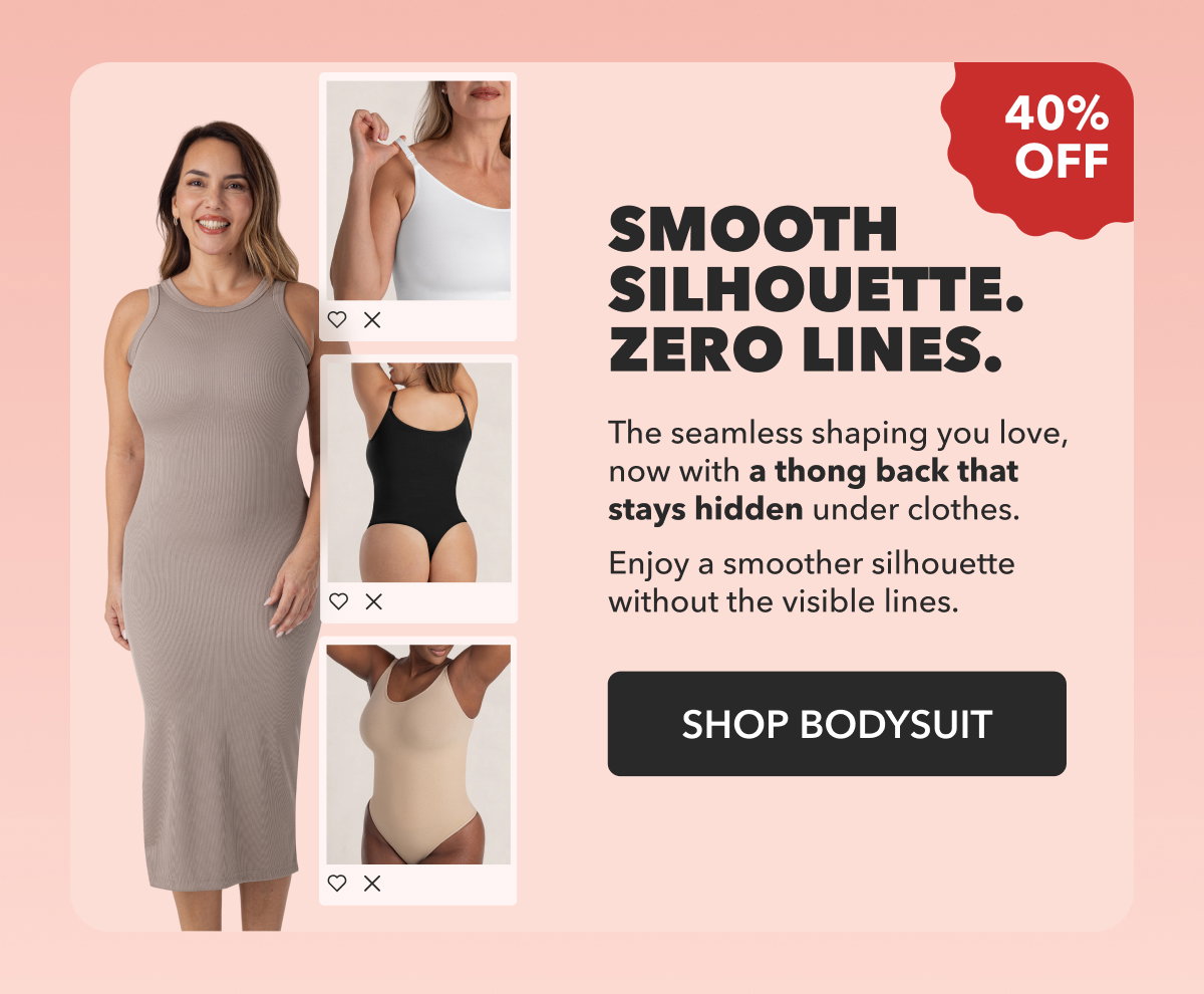 Shapermint Essentials All Day Every Day Scoop Neck Thong Bodysuit