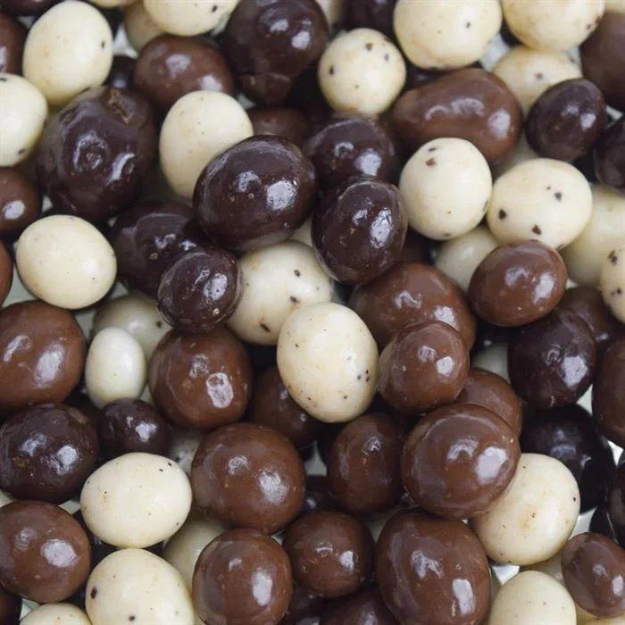 Image of Tri Colored Chocolate Covered Coffee Beans