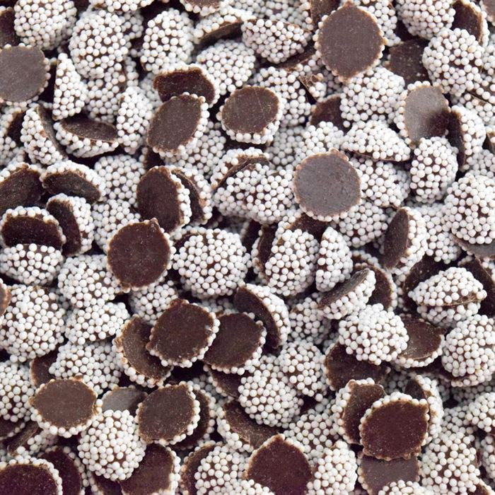 Image of Mini Dark Chocolate Nonpareils with White Seeds