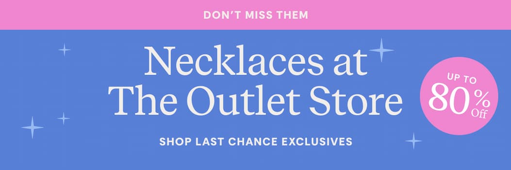 Necklaces at the Outlet Store