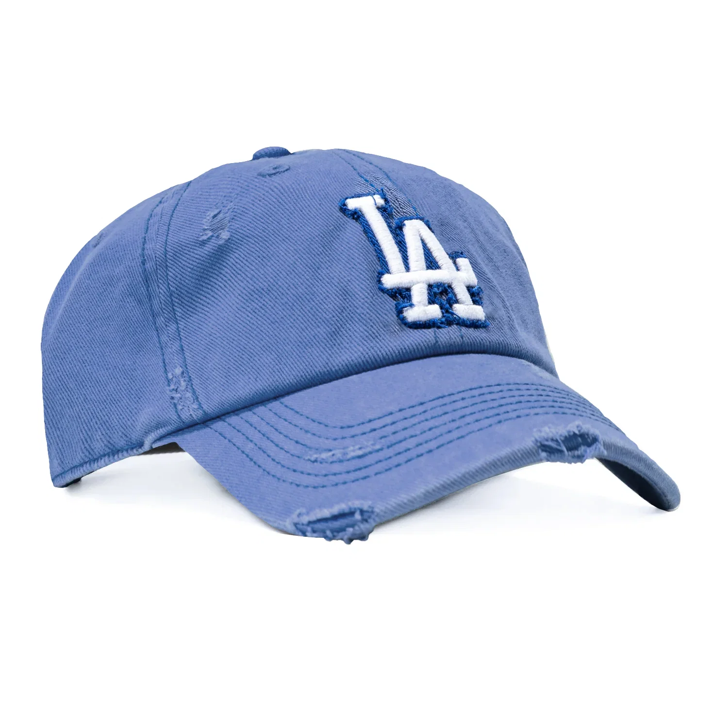 Image of 47 Brand Weathered Los Angeles Dodgers Cleanup Adjustable Hat - Royal