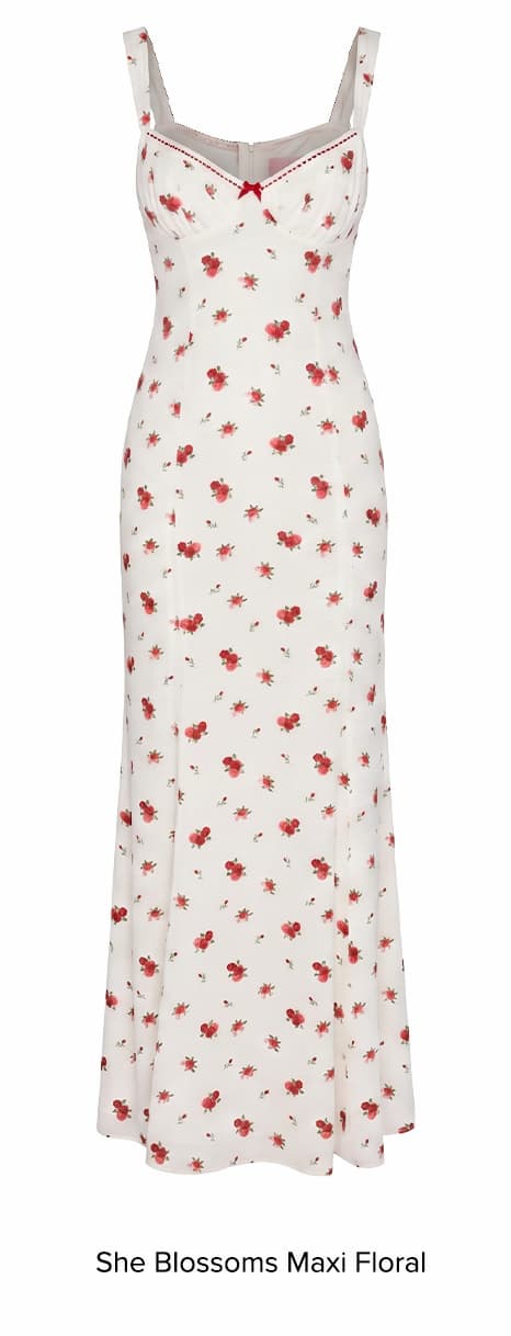 She Blossoms Maxi Dress Floral