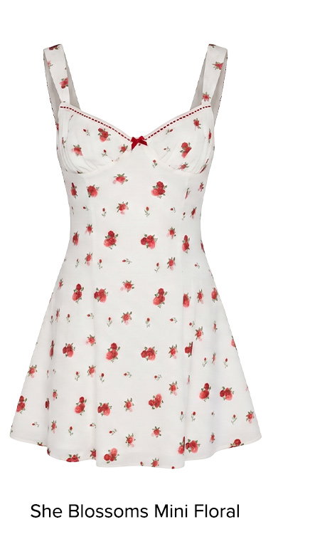 She Blossoms Mini Dress Floral
