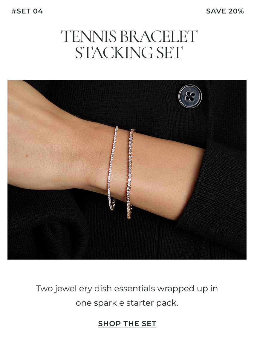 Tennis Bracelet Stacking Set