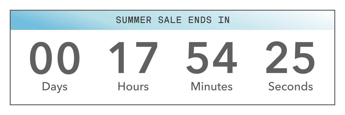 Summer Sale Ends Tonight