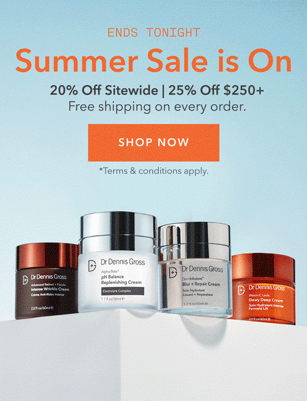 Summer Sale Ends Tonight