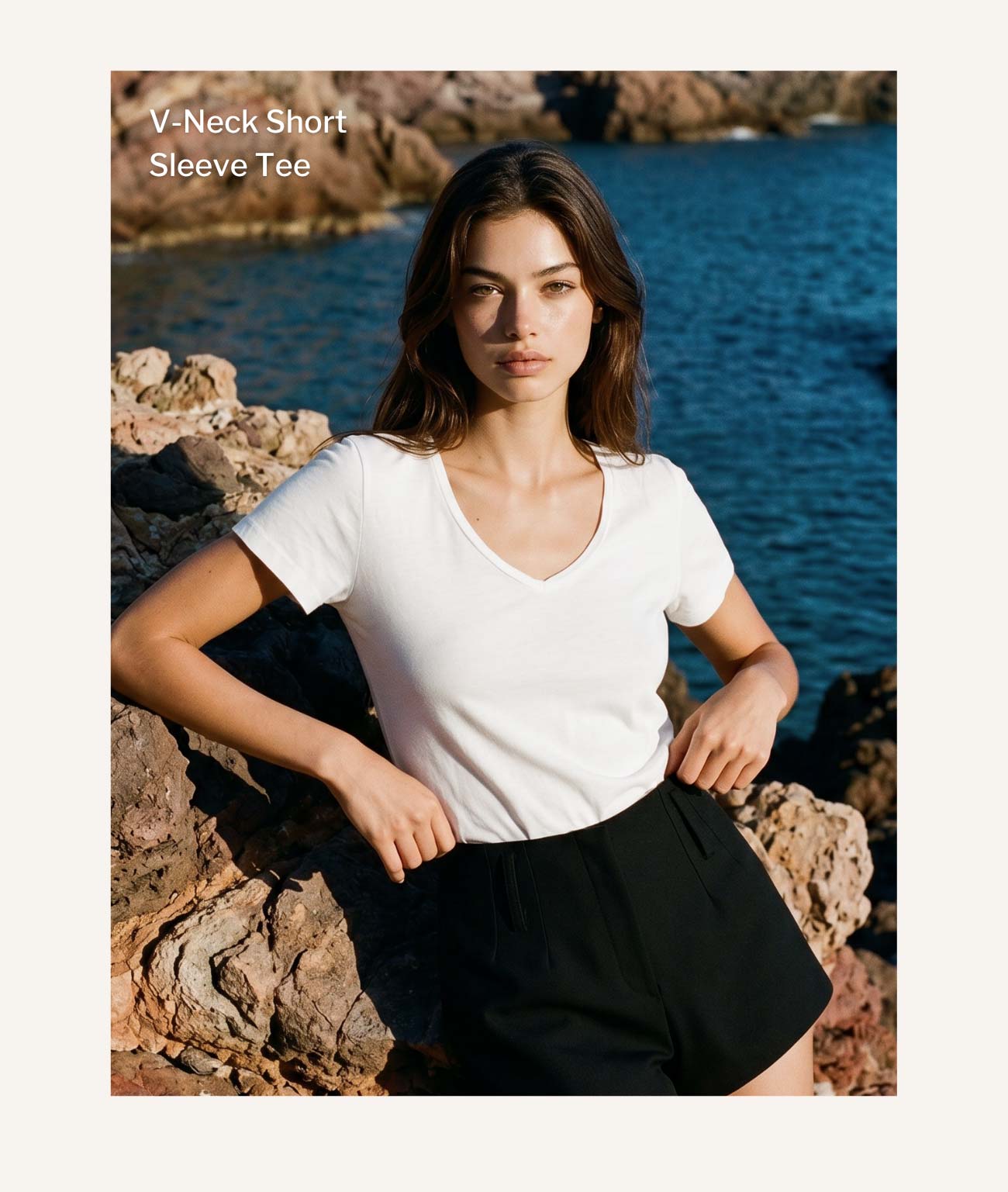 V-Neck Short Sleeve Tee