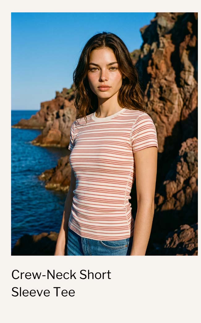 Crew-Neck Short Sleeve Tee