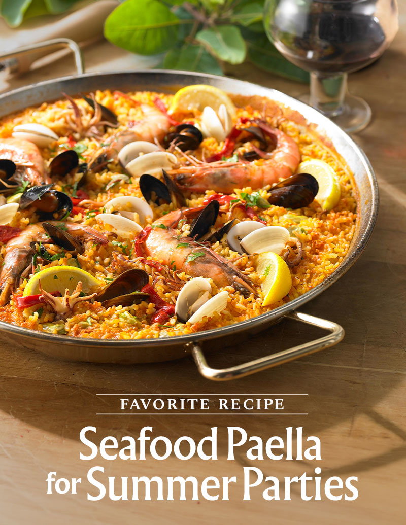 Favorite Recipe - Seafood Paella for Summer Parties