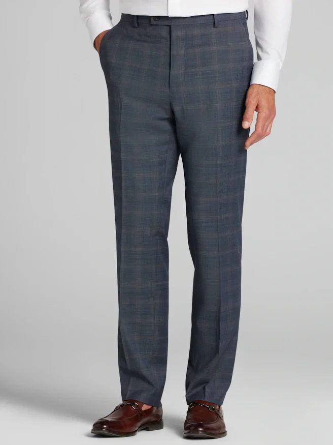 Awearness Kenneth Cole CHILLFLEX Modern Fit Plaid Suit Pants
