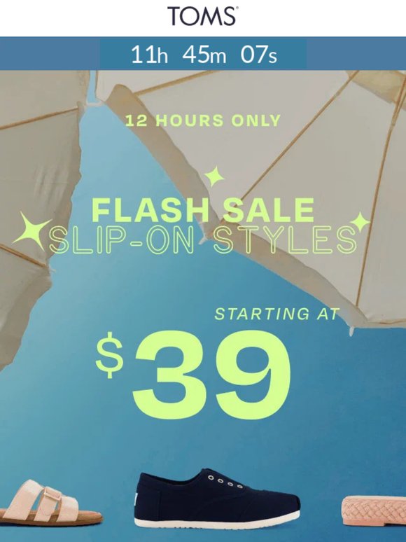 Slip On Flash Sale ⚡Starting at $39