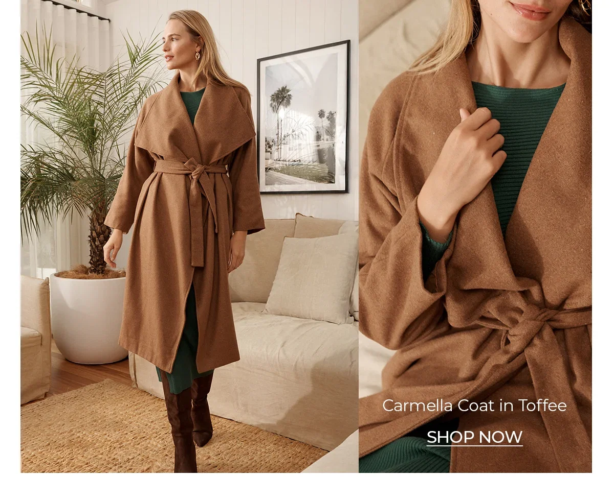 Carmella Coat in Toffee
