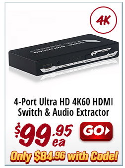 4K HDMI Switcher with Audio Extraction