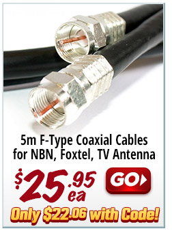 F-Type Coaxial for NBN Foxtel TV Antenna