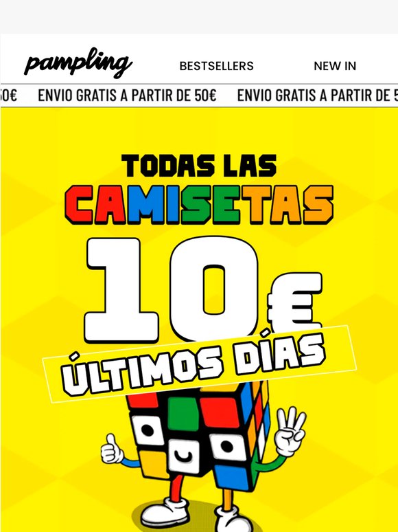 ¡ÚLTIMOS DÍAS! Camisetas a 10€