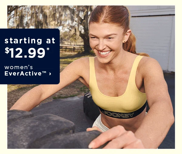 starting at $12.99 women's everactive