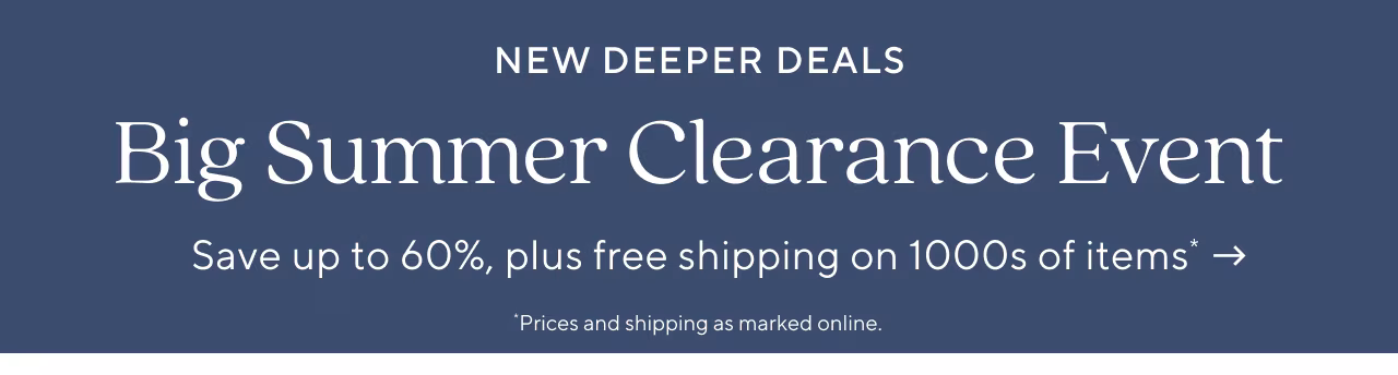 Big Summer Clearance Event