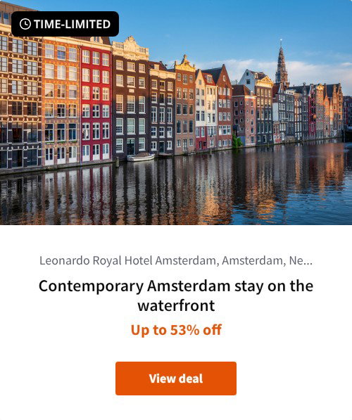 Contemporary Amsterdam stay on the waterfront