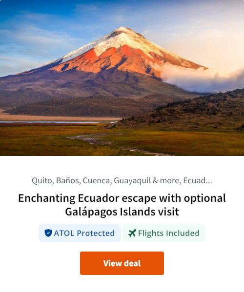 Enchanting Ecuador escape with optional Galápagos Islands visit