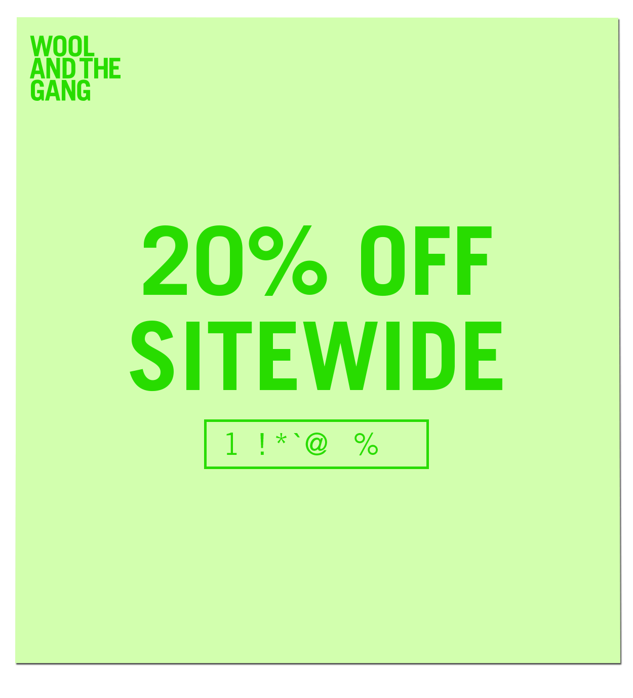Sitewide Promotion