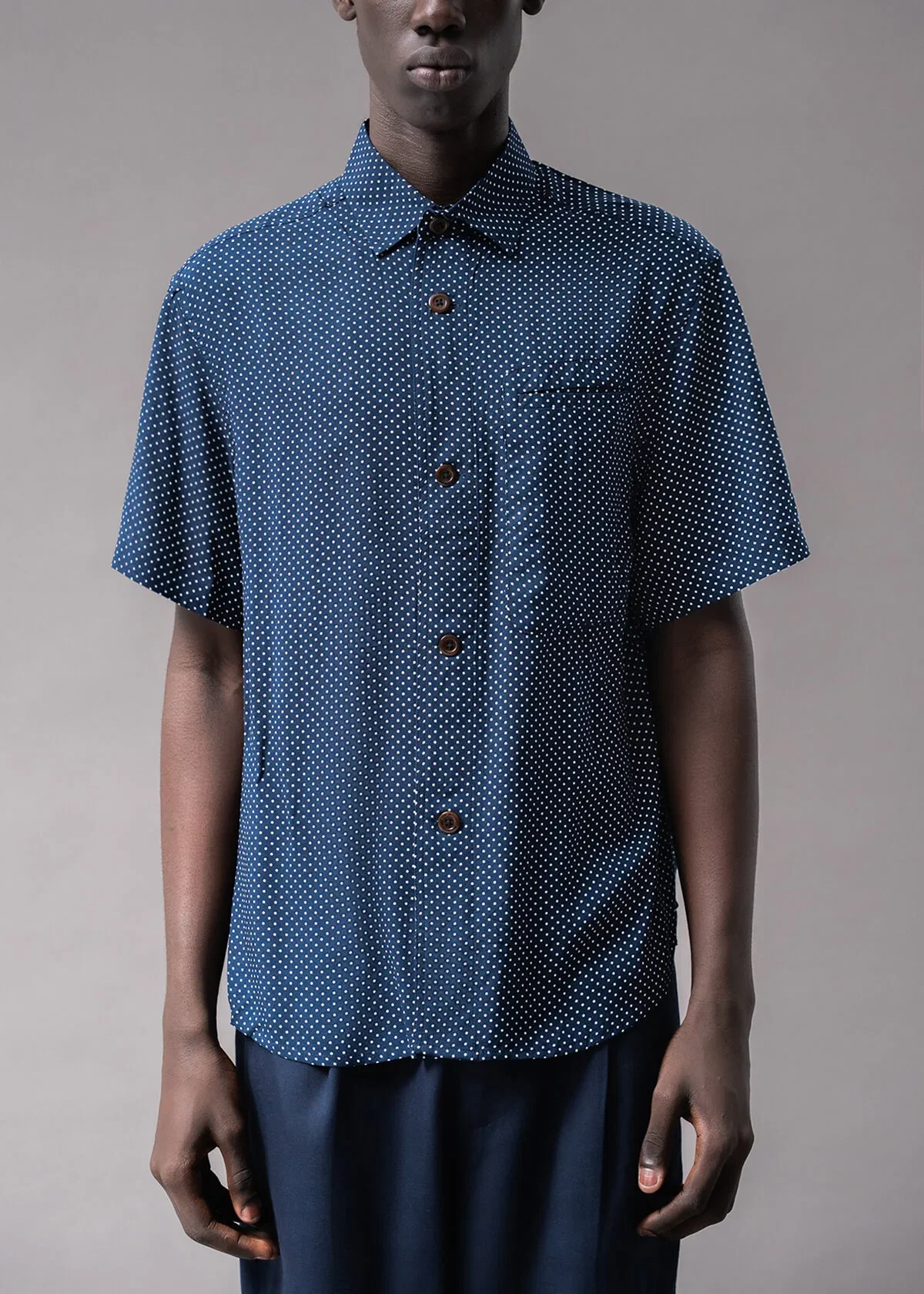 Image of Silk Blend Polka Dot