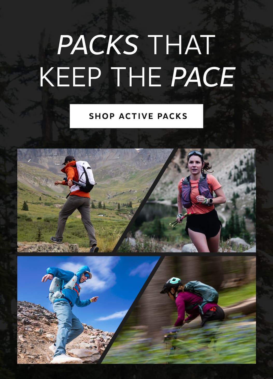 Packs that keep the pace