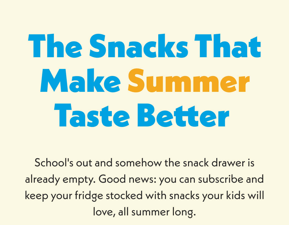 The Snacks That Make Summer Taste Better