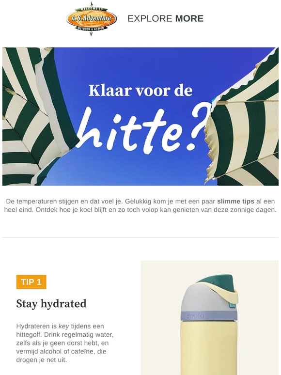Blijf cool tijdens de hitte 🌞