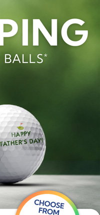 Free Shipping on Customized Golf Balls with PRINTSHIP Code at Checkout. Restrictions apply.