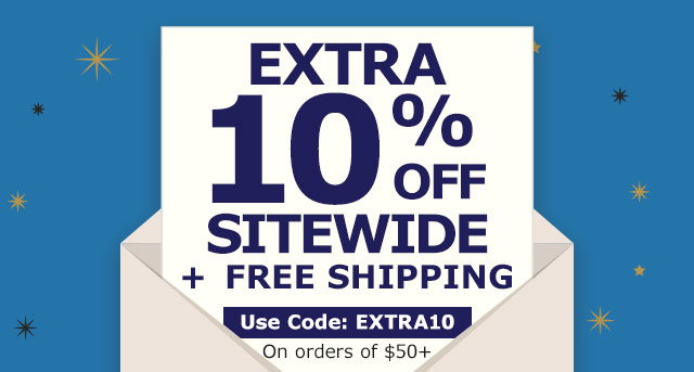 Extra 10% Off Sitewide plus Free Shipping! Use Code EXTRA10 on orders of $50+