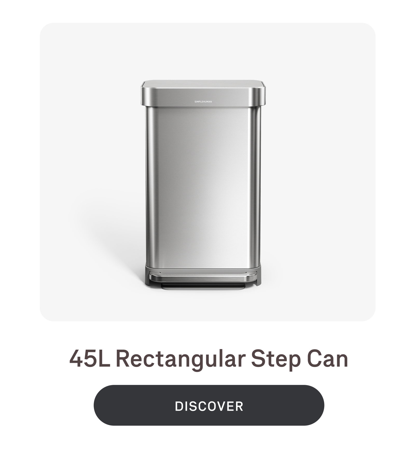 45L Rectangular Step Can