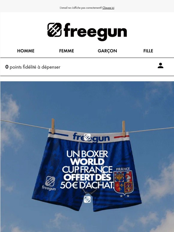 France - Sénégal ce soir ⚽ ton boxer France offert  !