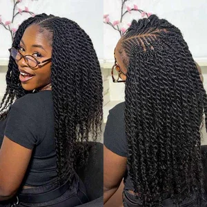 Image of QVR No Short Hair Upgraded Afro Kinky Bulk Human Hair for Braiding & Mini Twists